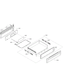 Drawer Assembly parts for Bosch Range HES7282U/08 from AppliancePartsPros.com