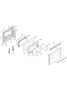Door Assembly parts for Bosch Range HES7282U/08 from AppliancePartsPros.com