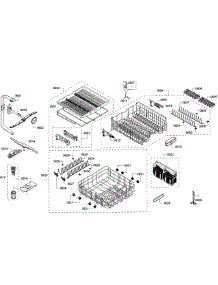 Rack parts for Bosch Dishwasher SHP68TL5UC/01 from AppliancePartsPros.com