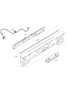 Control Panel parts for Bosch Dishwasher SHP68T55UC/01 from AppliancePartsPros.com