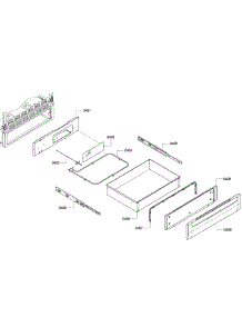 Drawer Assembly parts for Bosch Range HES7282U/05 from AppliancePartsPros.com