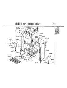 Lower Body parts for Bosch Wall Oven HBL455AUC/01 from AppliancePartsPros.com