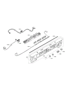 Control Panel parts for Bosch Dishwasher SHX3AR72UC/10 from AppliancePartsPros.com