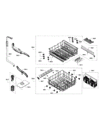 Rack parts for Bosch Dishwasher SHX3AR72UC/10 from AppliancePartsPros.com