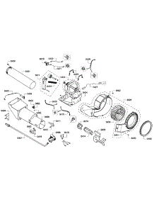 Motor Assembly parts for Bosch Dryer WTVC553SUC/09 from AppliancePartsPros.com