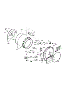 Drum parts for Bosch Dryer WTMC3521UC/03 from AppliancePartsPros.com