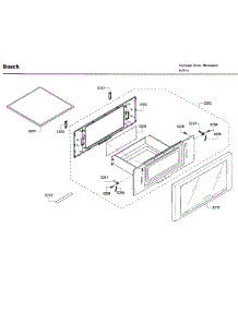 Door parts for Bosch Microwave HMD8053UC/01 from AppliancePartsPros.com