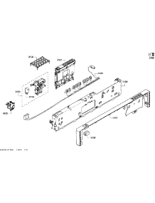 Control Panel parts for Bosch Dishwasher SHX43P15UC/59 from AppliancePartsPros.com
