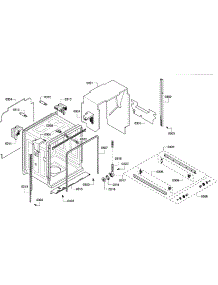 Cabinet parts for Bosch Dishwasher SHX43P15UC/59 from AppliancePartsPros.com