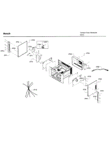 Frame parts for Bosch Microwave HMC80252UC/01 from AppliancePartsPros.com