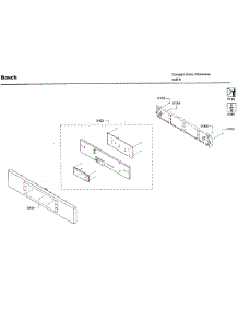 Control Panel parts for Bosch Microwave HMC80152UC/01 from AppliancePartsPros.com