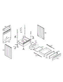 Side Panels  /  Drawer parts for Bosch Range HES7052U/01 from AppliancePartsPros.com