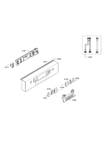 Control Panel parts for Bosch Dishwasher SPX68U55UC/30 from AppliancePartsPros.com
