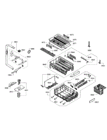 Rack parts for Bosch Dishwasher SPX68U55UC/30 from AppliancePartsPros.com