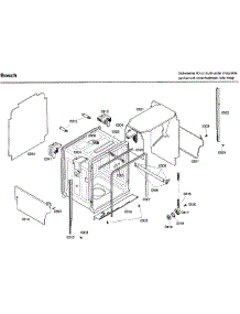 Frame parts for Bosch Dishwasher SHV68M03UC/46 from AppliancePartsPros.com