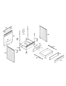Cabinet  /  Drawer parts for Bosch Range HES5022U/01 from AppliancePartsPros.com