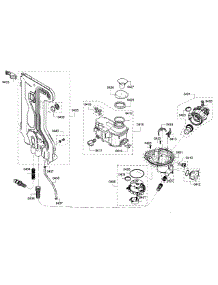 Pump parts for Bosch Dishwasher SHX7PT55UC/01 from AppliancePartsPros.com