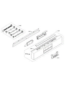 Control Panel parts for Bosch Dishwasher SHE8PT55UC/05 from AppliancePartsPros.com