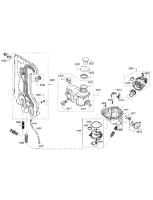 Pump parts for Bosch Dishwasher SHE8PT55UC/05 from AppliancePartsPros.com