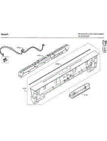 Control Panel parts for Bosch Dishwasher SHP68T55UC/09 from AppliancePartsPros.com