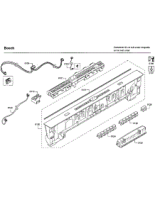 Control Panel parts for Bosch Dishwasher SHXM63W55N/01 from AppliancePartsPros.com