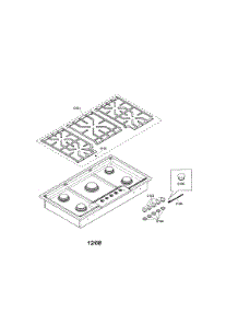 Grid  /  Knobs parts for Bosch Cooktop NGM5664UC/01 from AppliancePartsPros.com