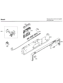 Control Panel parts for Bosch Dishwasher SHX43C02UC/26 from AppliancePartsPros.com