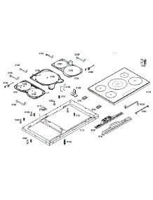 Panel Assembly parts for Bosch Cooktop NIT8665UC/01 from AppliancePartsPros.com