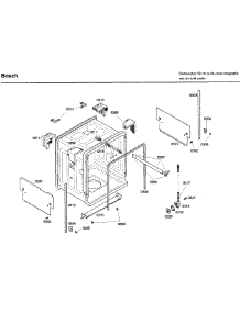 Frame parts for Bosch Dishwasher SHX43C02UC/26 from AppliancePartsPros.com