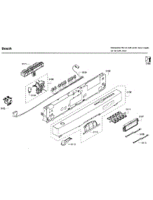 Control Panel parts for Bosch Dishwasher SHE65P05UC/63 from AppliancePartsPros.com