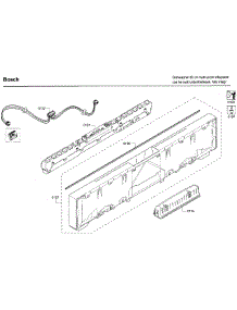 Control Panel parts for Bosch Dishwasher SHV68TL3UC/04 from AppliancePartsPros.com