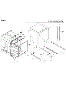 Frame Parts parts for Bosch Dishwasher SHV68TL3UC/04 from AppliancePartsPros.com