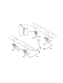 Gas Pipe Assembly parts for Bosch Cooktop NGM5055UC/01 from AppliancePartsPros.com