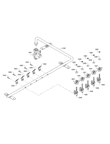 Valve Assembly parts for Bosch Cooktop NGM8665UC/01 from AppliancePartsPros.com