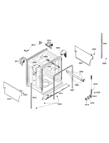 Cabinet parts for Bosch Dishwasher SHE43C02UC/38 from AppliancePartsPros.com