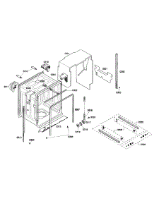 Cabinet parts for Bosch Dishwasher SHE43F15UC/59 from AppliancePartsPros.com