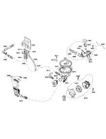 Pump parts for Bosch Dishwasher SHE43F15UC/59 from AppliancePartsPros.com