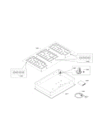 Grid Asy parts for Bosch Cooktop NGM8065UC/02 from AppliancePartsPros.com