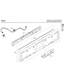 Control Panel parts for Bosch Dishwasher SHV68TL3UC/01 from AppliancePartsPros.com