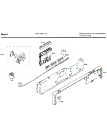 Control Panel parts for Bosch Dishwasher SHX43C05UC/26 from AppliancePartsPros.com