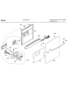Door Asy parts for Bosch Dishwasher SHX43C05UC/26 from AppliancePartsPros.com