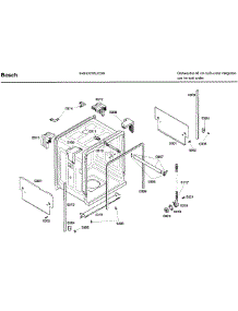 Frame & Cover parts for Bosch Dishwasher SHX43C05UC/26 from AppliancePartsPros.com