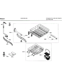 Rack Asy parts for Bosch Dishwasher SHX43C05UC/26 from AppliancePartsPros.com