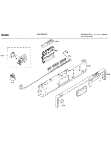 Control Panel parts for Bosch Dishwasher SHX43C05UC/21 from AppliancePartsPros.com