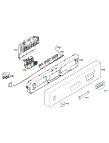 Control Panel parts for Bosch Dishwasher SHE43C02UC/22 from AppliancePartsPros.com