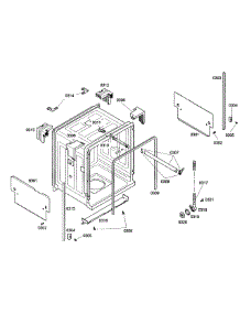 Cabinet parts for Bosch Dishwasher SHE43C02UC/22 from AppliancePartsPros.com