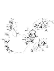 Pump parts for Bosch Dishwasher SHE43C02UC/22 from AppliancePartsPros.com