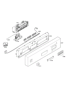 Control Panel parts for Bosch Dishwasher SHE43C02UC/18 from AppliancePartsPros.com