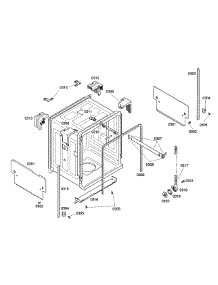 Cabinet parts for Bosch Dishwasher SHE43C02UC/18 from AppliancePartsPros.com