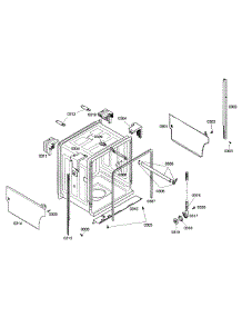 Cabinet parts for Bosch Dishwasher SHE43C02UC/43 from AppliancePartsPros.com